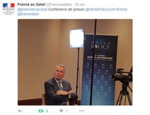 tweet ambassade france qatar