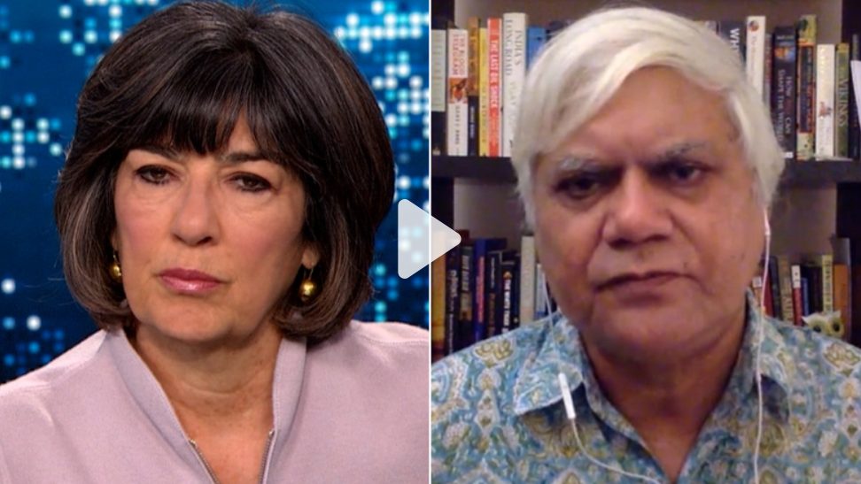 Christiane Amanpour interviews Narendra Taneja for CNN.